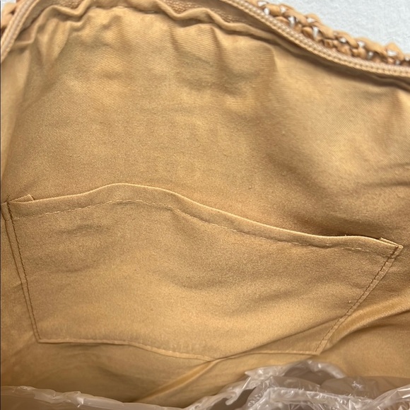 Catherine Malandrino Natural Woven Tote with Brown Handles - Picture 6 of 10